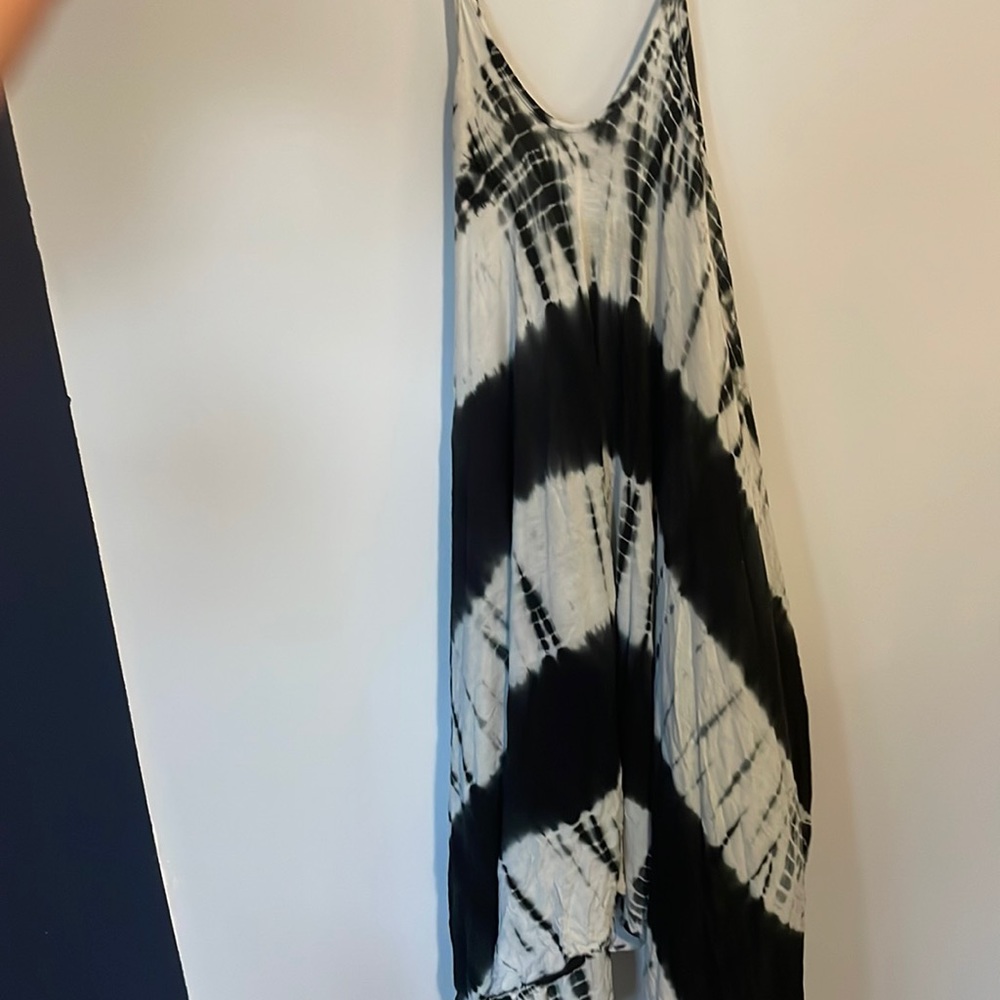 Black and white dress cover up